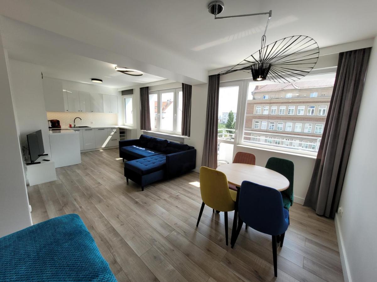 Sloneczny Apartament Przy Filharmonii, Walach Chrobrego Leilighet Szczecin Eksteriør bilde