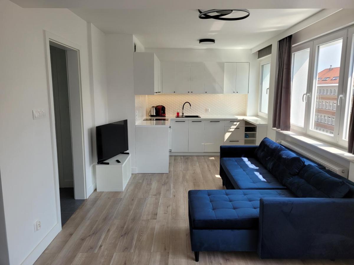 Sloneczny Apartament Przy Filharmonii, Walach Chrobrego Leilighet Szczecin Eksteriør bilde