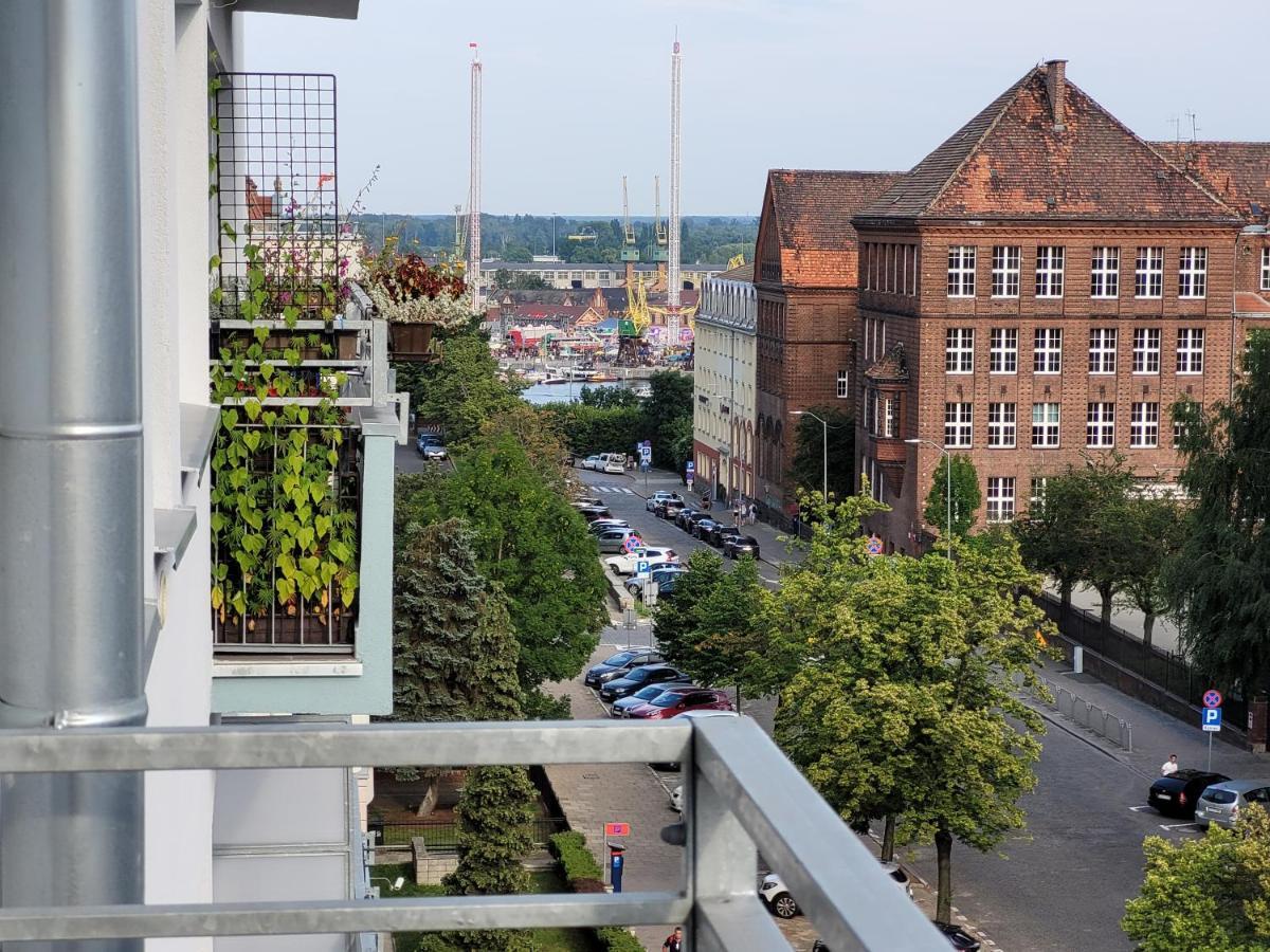 Sloneczny Apartament Przy Filharmonii, Walach Chrobrego Leilighet Szczecin Eksteriør bilde